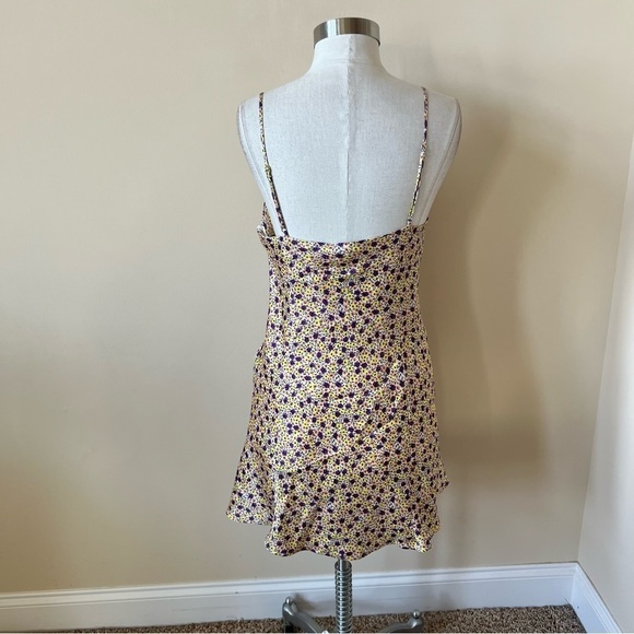 New! Zara strappy floral satin slip dress nwt 809 - Picture 7 of 16